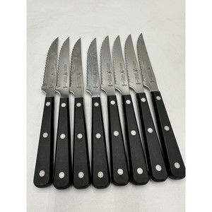 JA HENCKELS INT'L EVERSHARP 8 STEAK KNIVES 35197-100  5" SERRATED